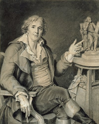 Portrait of Augustin Pajou by Jacques Augustin Catherine Pajou